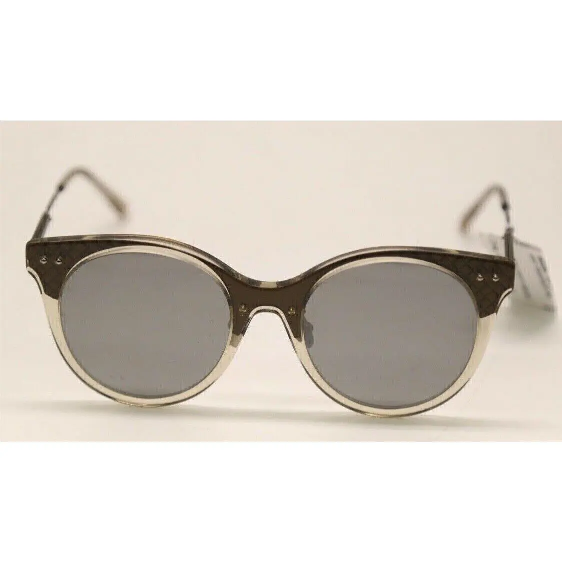 Bottega Veneta BV0143SA 003 Shiny Transparent Mud Sunglasses 1129