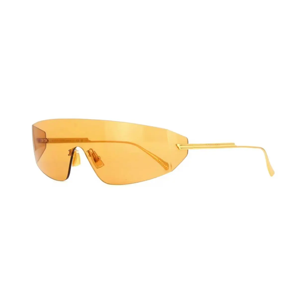 Bottega Veneta BV1299S Shiny Gold/orange 002 Sunglasses - Frame: Shiny Gold, Lens: Orange