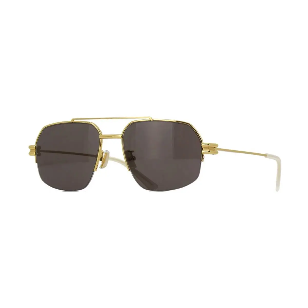 BV1127S Gold/dark Grey 002 Sunglasses by Bottega Veneta