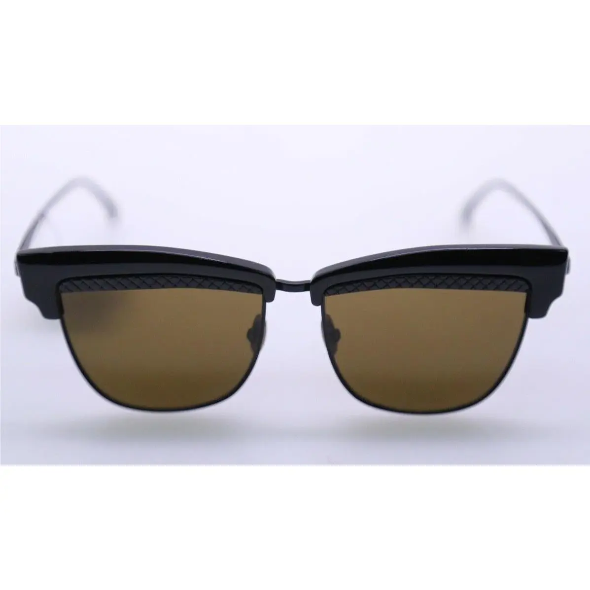 Bottega Veneta BV0075S 002 Black Frame Brown Lens Sunglasses 215