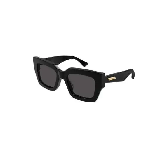Bottega Veneta BV1212S 001 Black/grey Square Women`s Sunglasses