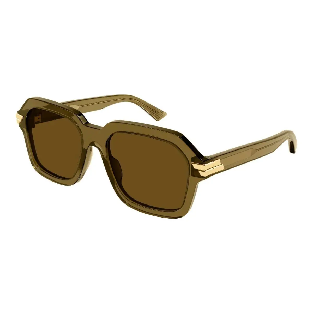 Bottega Veneta BV1123S Green Brown/brown 004 Sunglasses