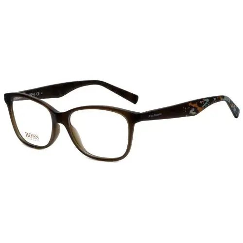 Hugo Boss Designer Reading Glasses BO0216-F4S in Brown Splatter 52mm Frame Only (Demo Lens)