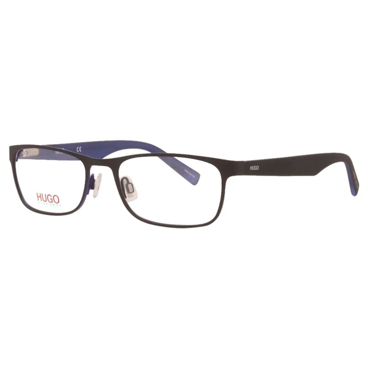 Hugo Boss HG-0209 0VK Eyeglasses Men`s Matte Black/blue Optical Frame 54mm