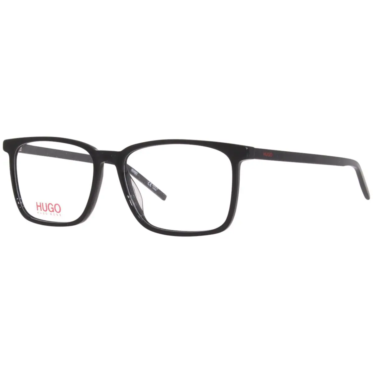 Hugo Boss HG-1097 807 Eyeglasses Frame Men`s Black Full Rim Square Shape 55-mm - Frame: Black