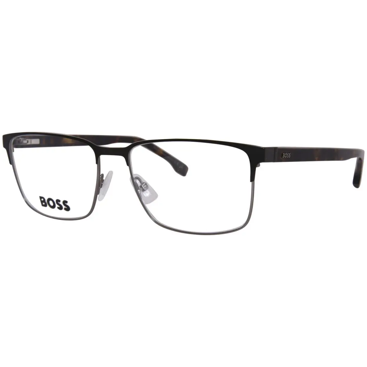 Hugo Boss 1301/U YZ4 Eyeglasses Men`s Matte Brown Full Rim Rectangle Shape 57mm - Frame: Brown