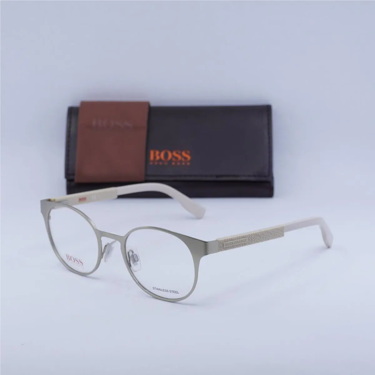 Hugo Boss Orange BO 0284 0CGS00 Matte Light Gold 49mm Eyeglasses