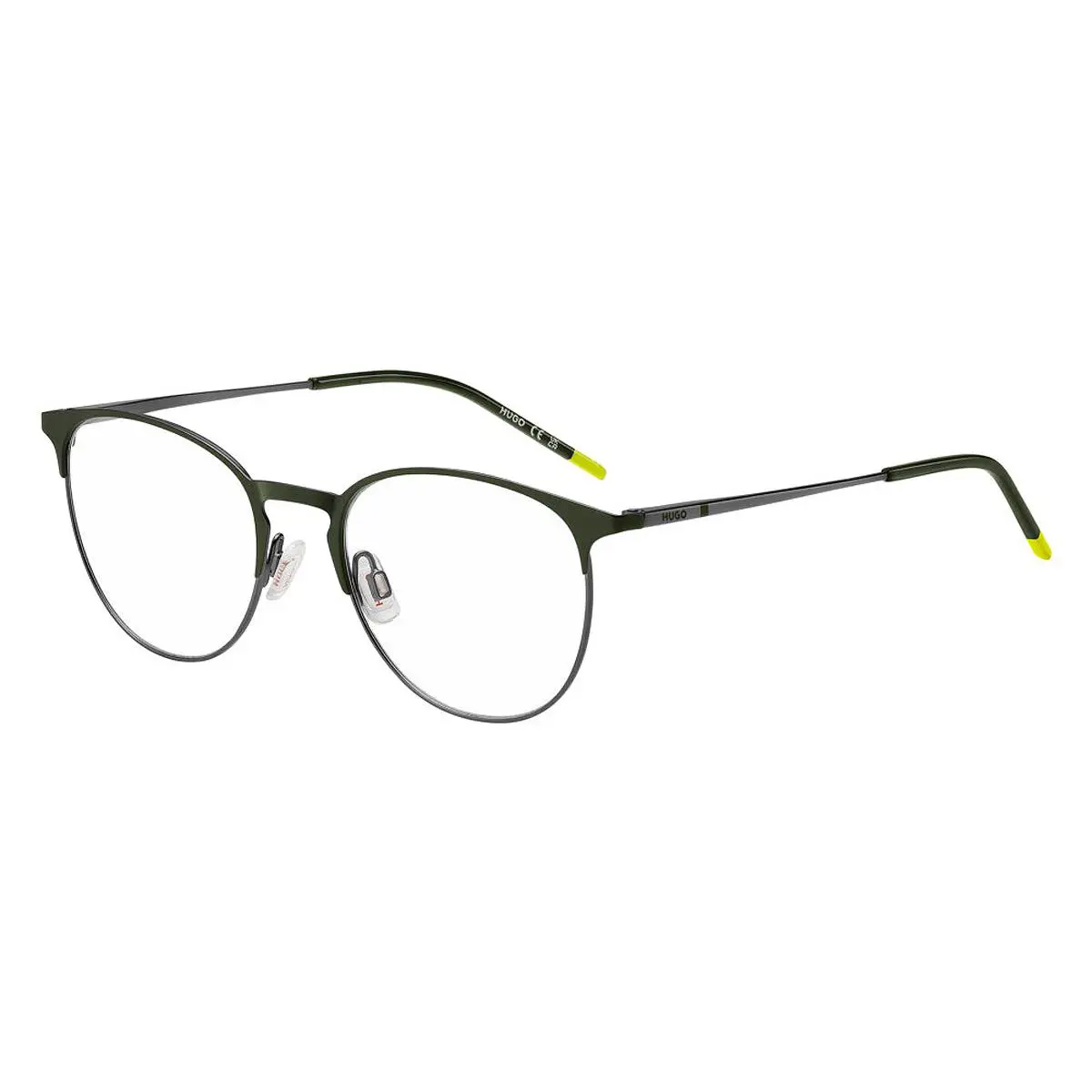 Hugo Boss HG 1290 Eyeglasses Matte Dark Ruthenium Green 52mm - Frame: Matte Dark Ruthenium Green, Lens: Demo