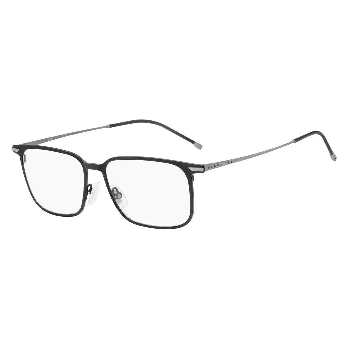 Boss 1253 Eyeglasses Men Matte Black Rectangle 55mm by Hugo Boss