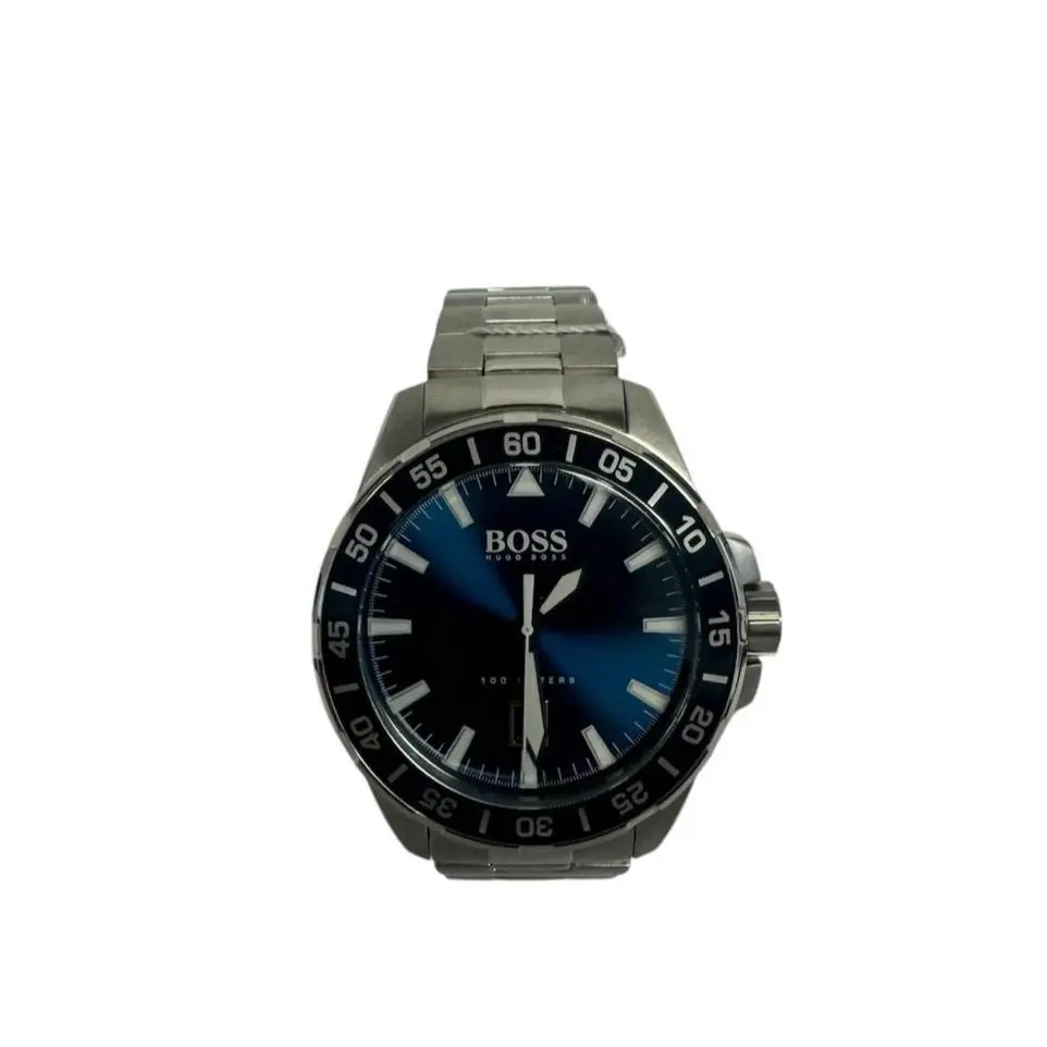 Stainless Syeel Strap Blue Dial Stainless Steel Men’s Watch -1513230 by Hugo Boss