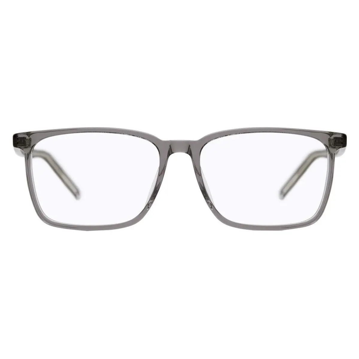 Hugo Boss 1097 Eyeglasses 0CBL Light Gray Crystal Square 55mm - Frame: 0CBL Light Gray Crystal, Lens: Demo, Code: 0CBL