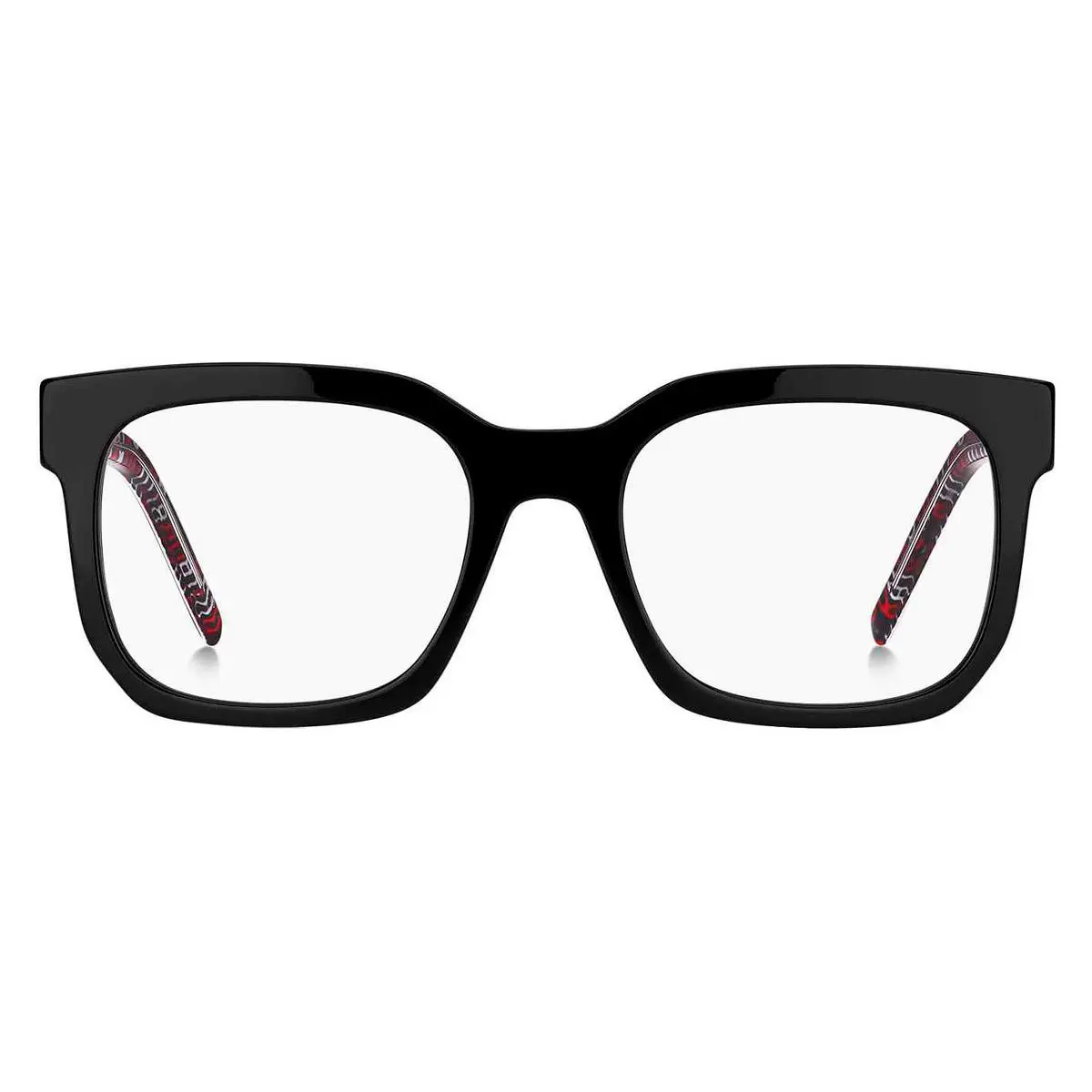 Hugo Boss HG 1223 Eyeglasses Men Black Pattern Square 53mm