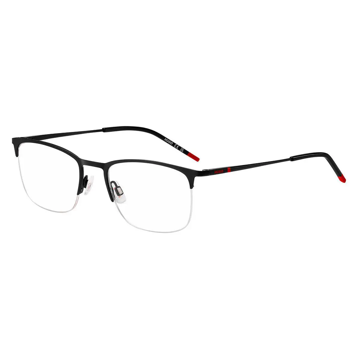 Hugo Boss HG 1291 Eyeglasses Men Black Red 53mm