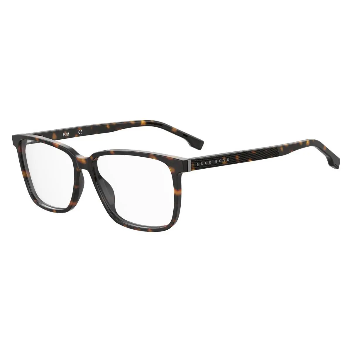 Boss 1300/U Eyeglasses Men Dark Havana Square 57mm - Frame: Dark Havana, Lens: Demo, Code: 0086
