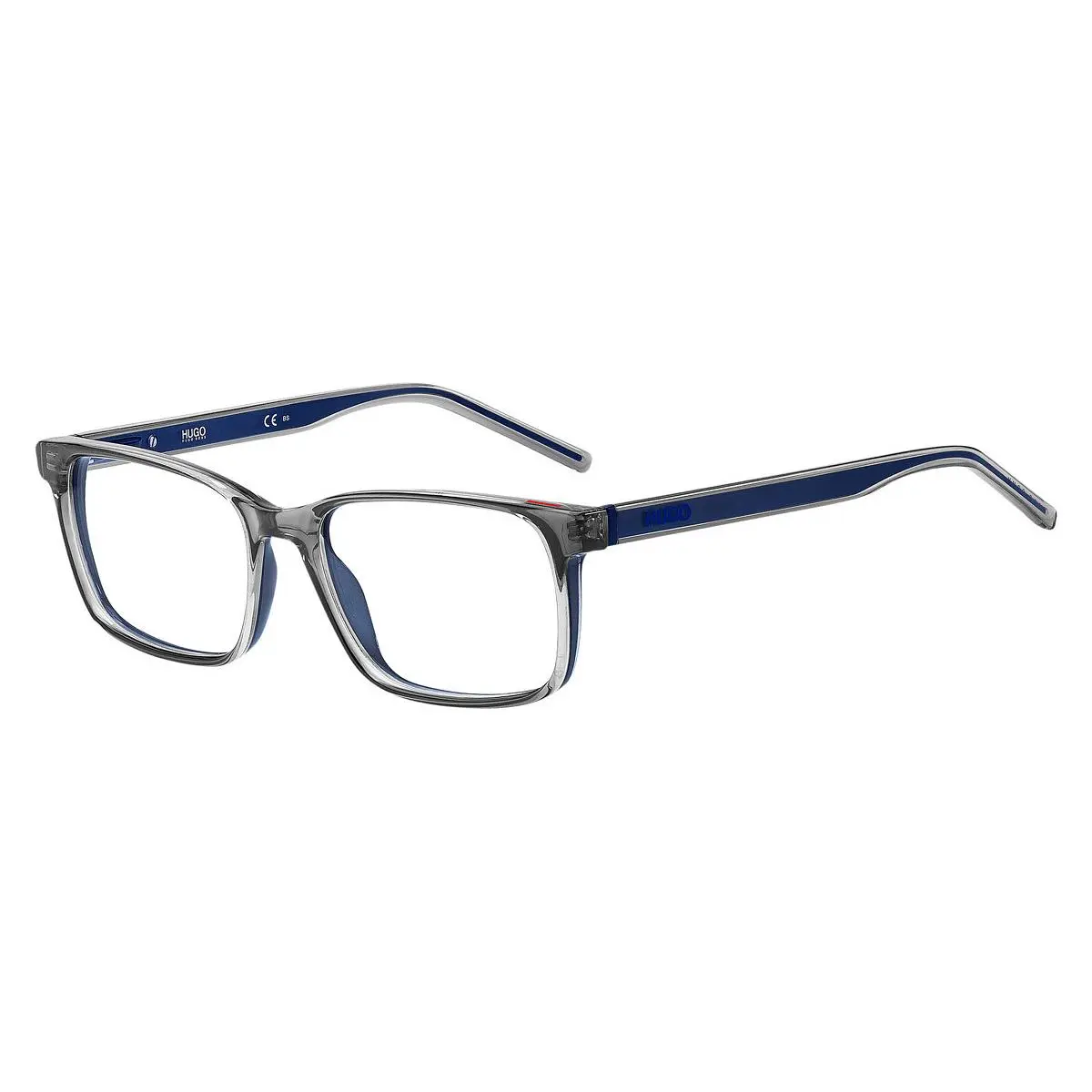 Hugo Boss 1163 Eyeglasses Men Gray Rectangle 55mm
