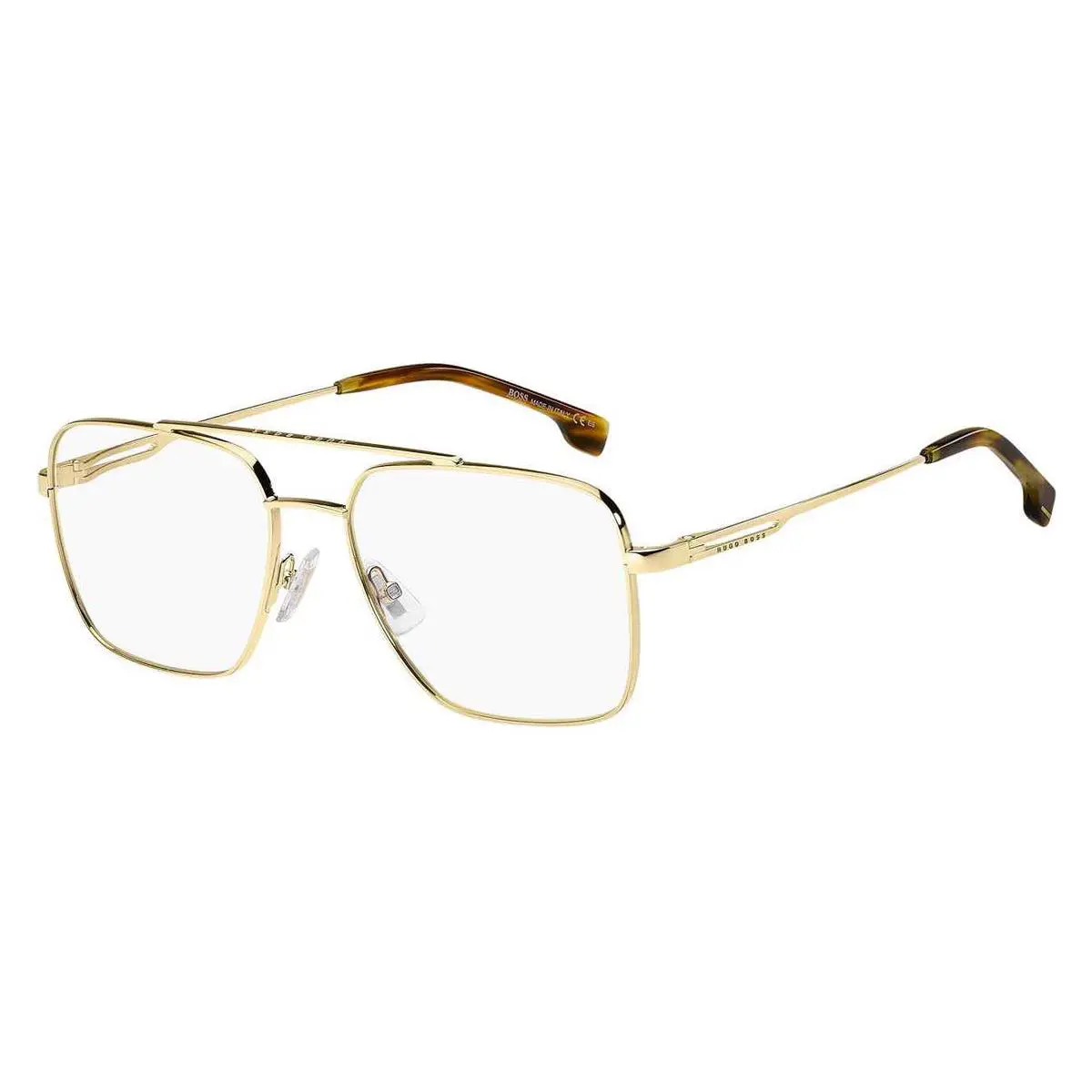 Boss 1328 Eyeglasses Men Gold Square 57mm - Frame: Gold, Lens: Demo