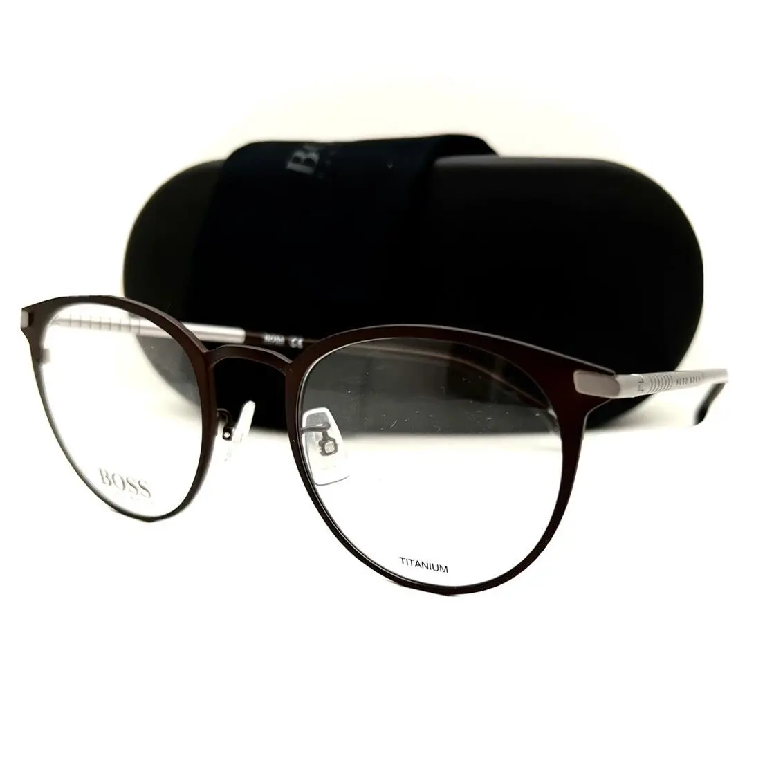 Hugo Boss Eyeglasses 1070 / F 4IN Titanium Matte Brown 51-22-145 W/case