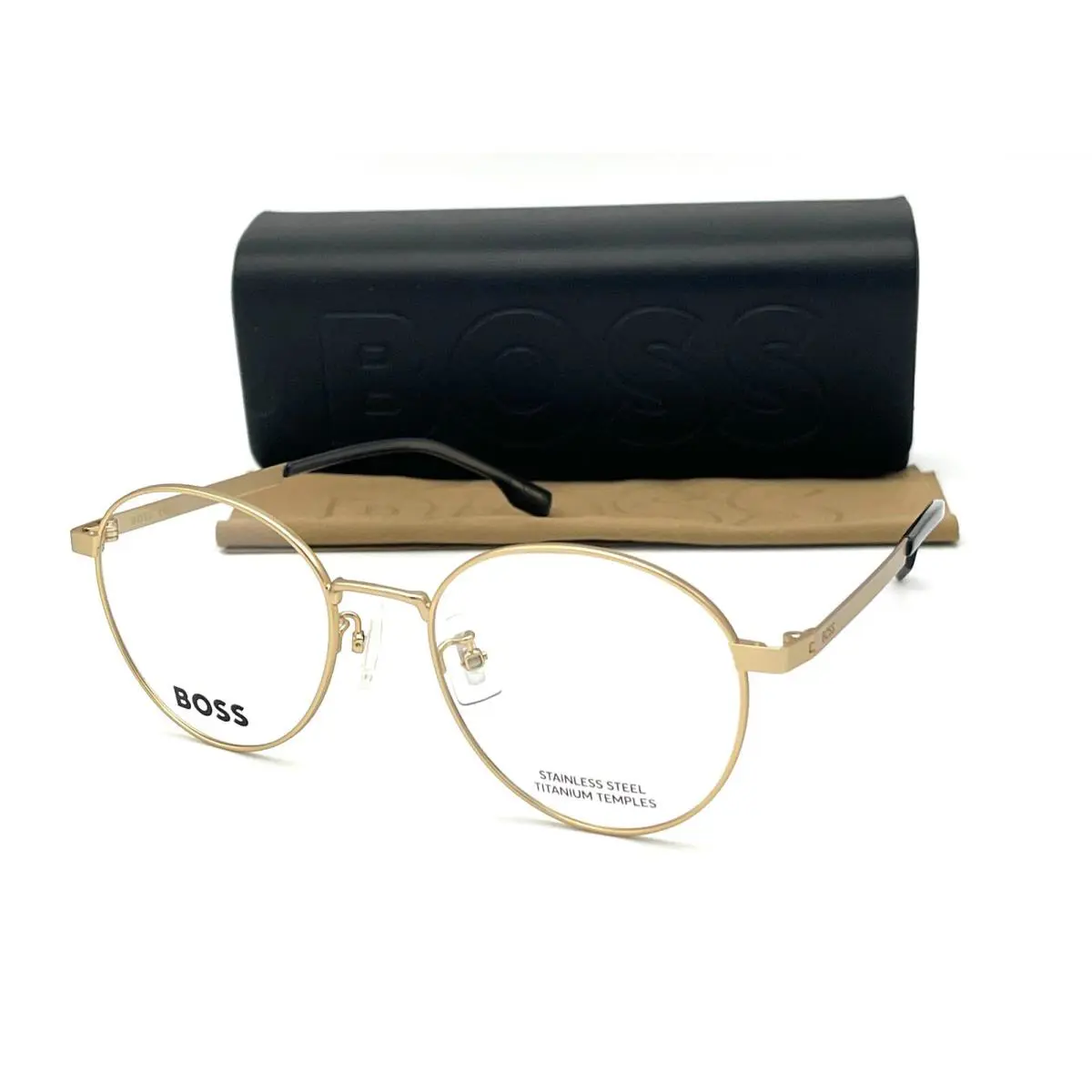 Hugo Boss 1475/F A0Z Matte Gold / Demo Lens 52mm Eyeglasses