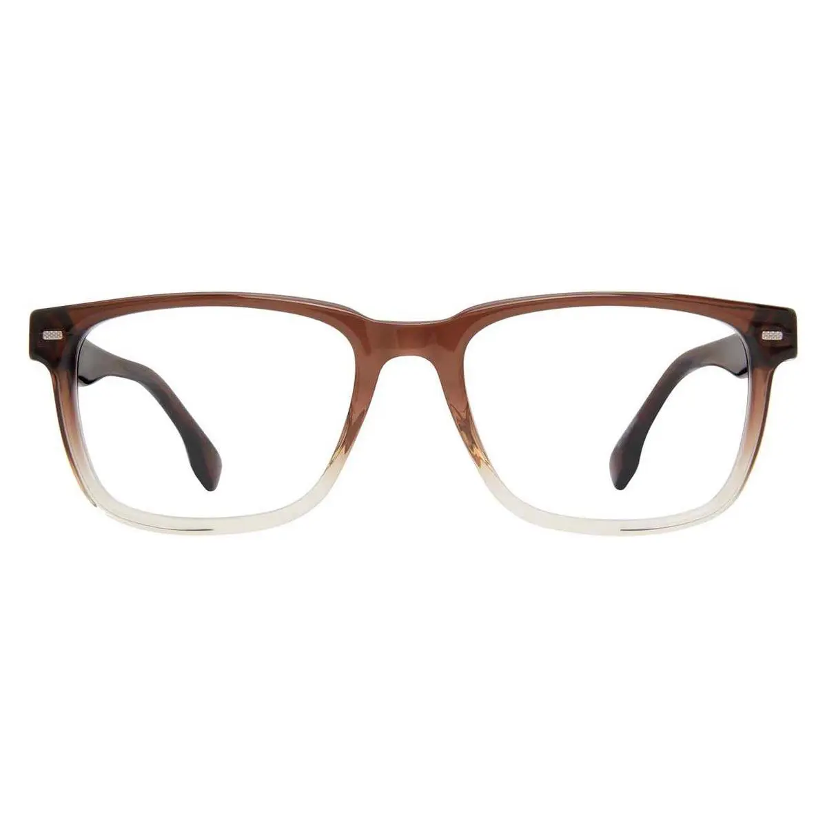 Boss 1353/U Eyeglasses Men Brown Beige Rectangle 54mm - Frame: Brown Beige, Lens: Demo