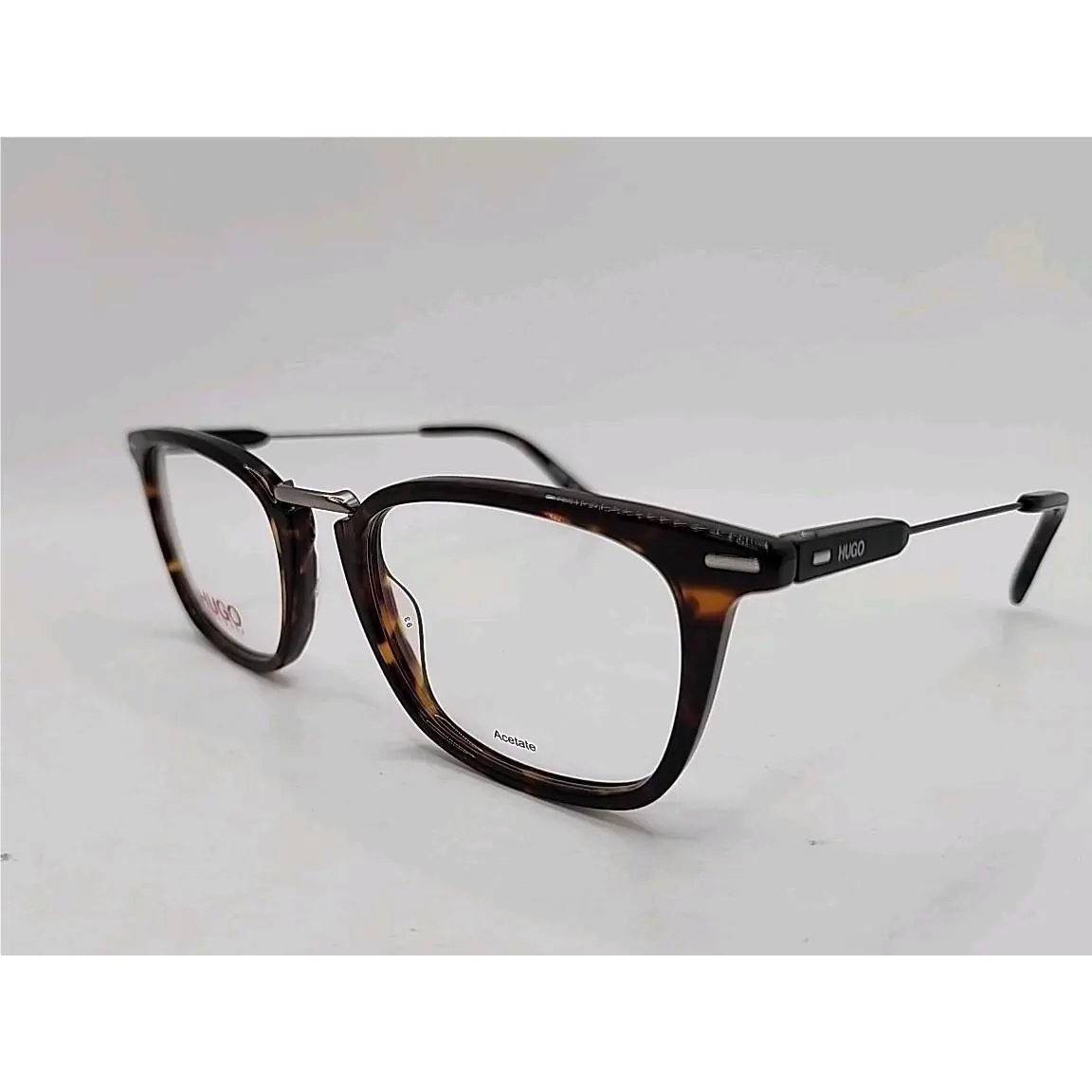Hugo Boss 0327 086 Dark Tortoise Square Rim Eyeglasses