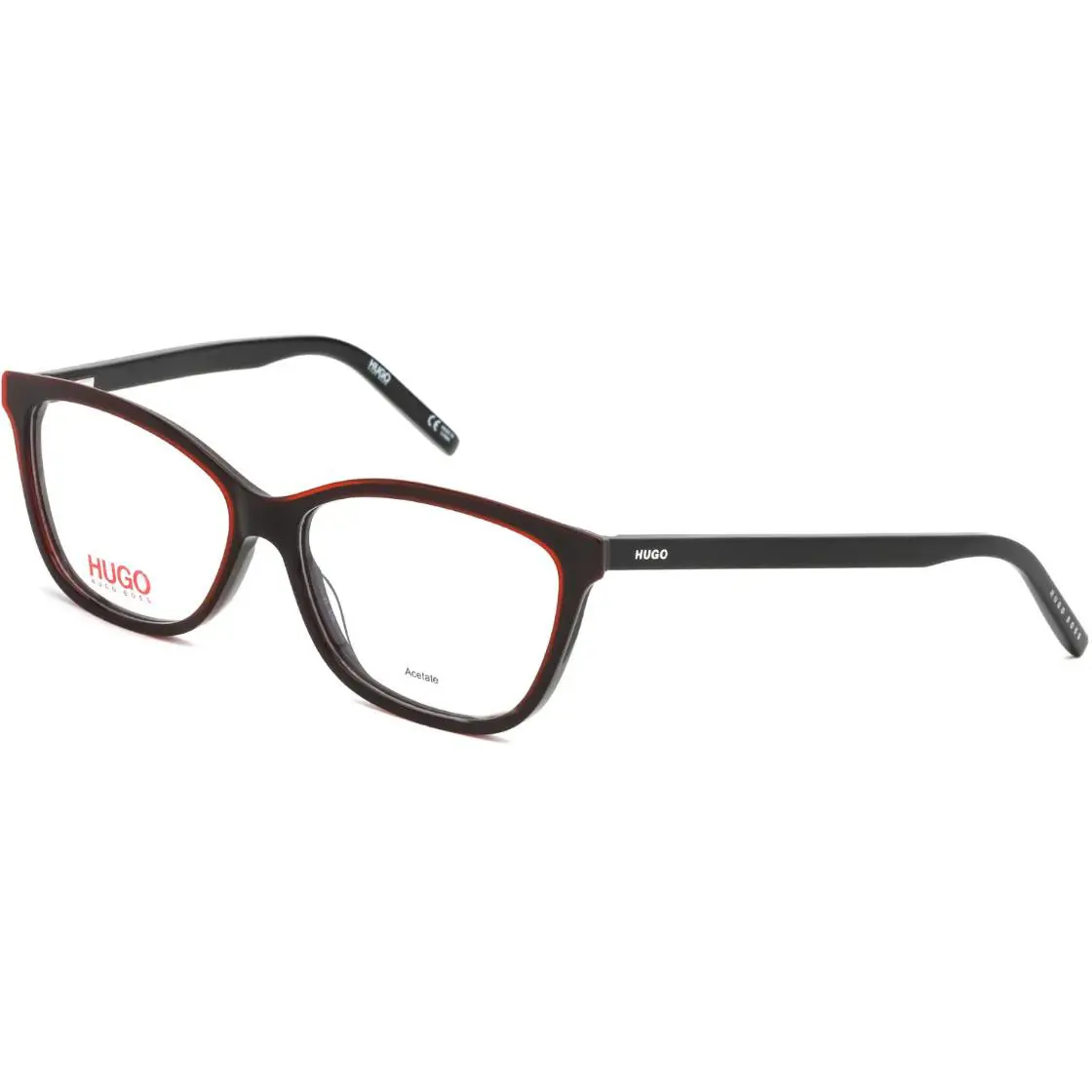 Hugo Boss Eyeglasses – Optical Frames Demo Lens – Black Redgd – 1053 0OIT