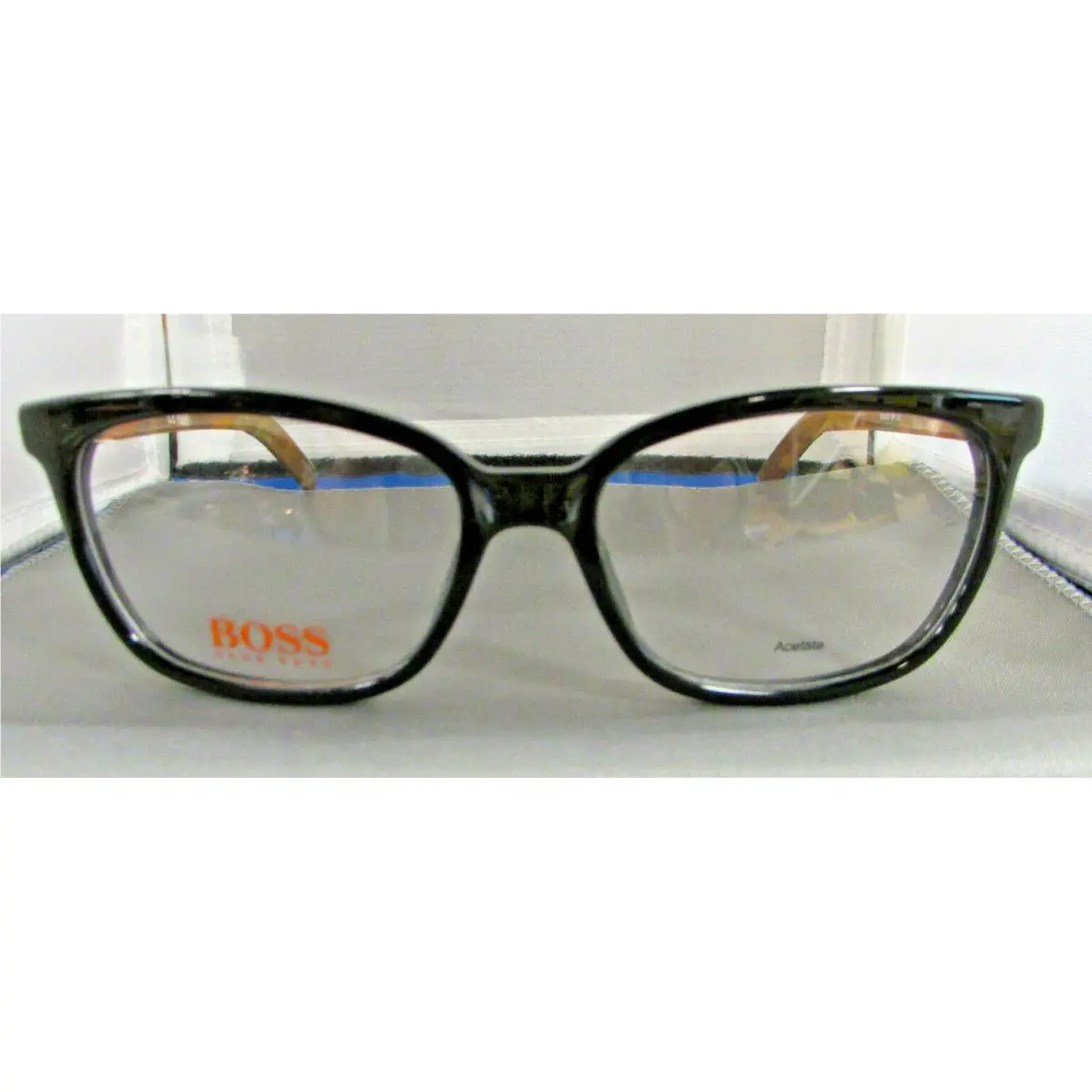 Hugo Boss Orange BO 0257 2PF Blk Hav Org 53-16-140 with Hard Case