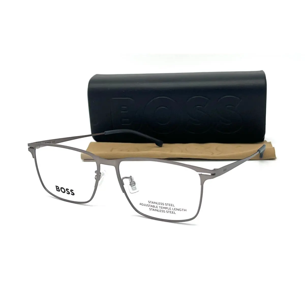 Hugo Boss 1467 F R80 Gunmetal / Demo Lens 57mm Eyeglasses