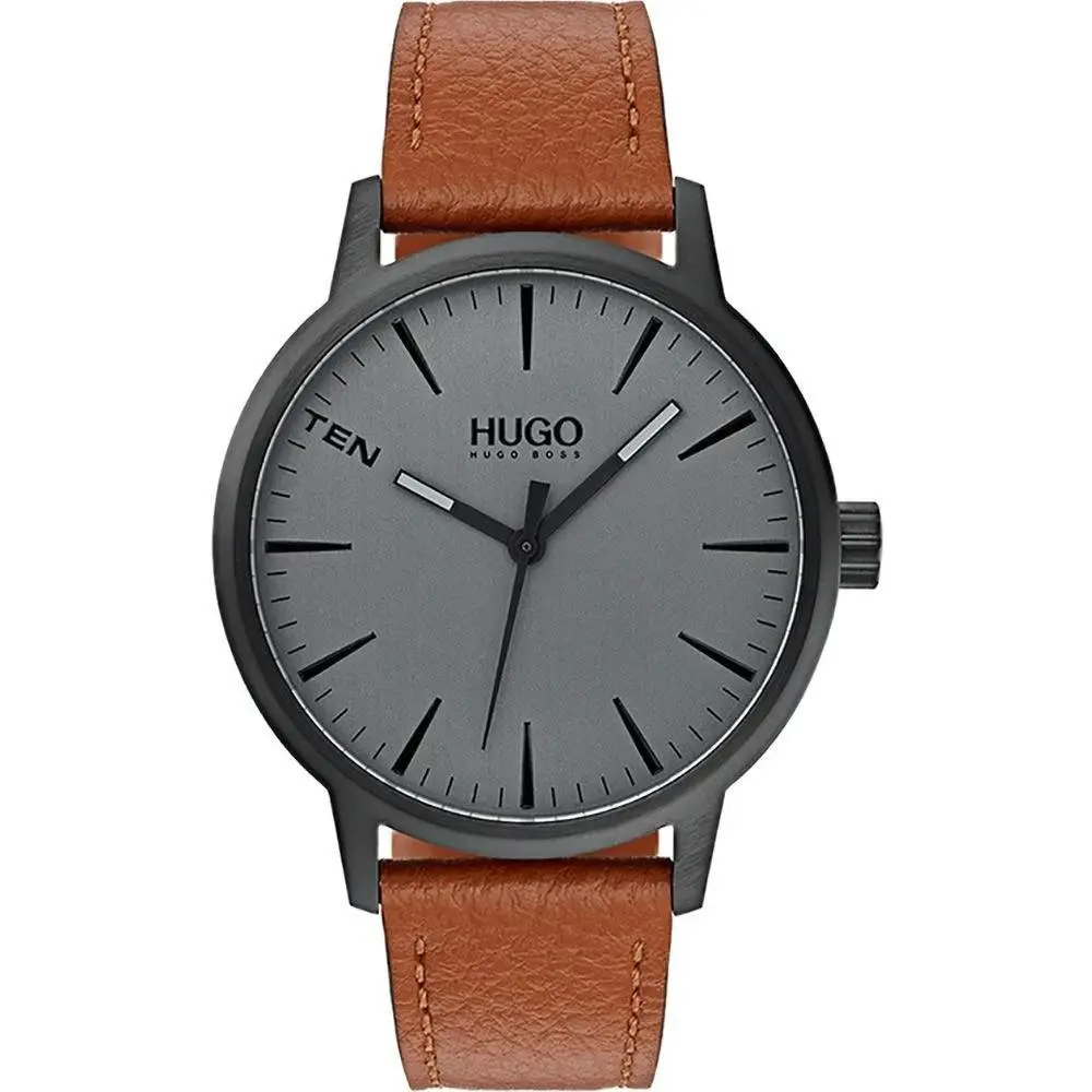 Casual Watch 1530075 Leather Brown Black by Hugo Boss