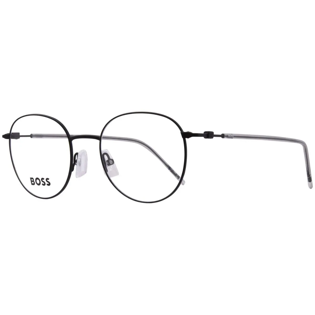 Hugo Boss 1311 003 Eyeglasses Frame Men`s Matte Black Full Rim Round Shape 50mm - Frame: Black