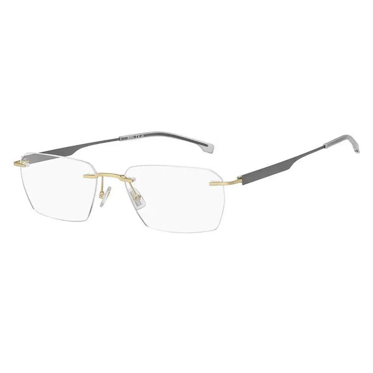 by Hugo Boss: Boss 1265/A Aoz Gold Eyeglass 57/18/150 with Titanium Temples - Frame: Gold, Manufacturer: AOZ