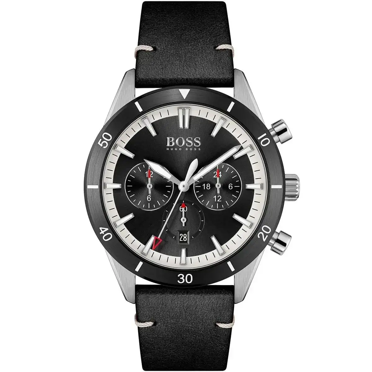 Hugo Boss Santiago 1513864 44mm Chronograph Men’s Watch Black Dial