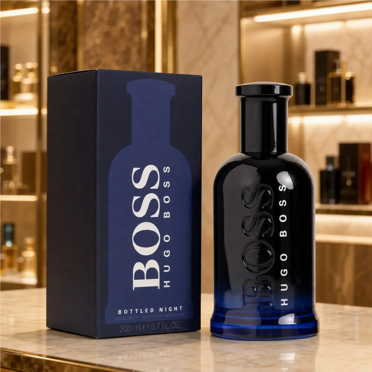 Boss 6 Boss Bottled Night  Cologne Men Edt 6.7 / 6.8 oz by Hugo Boss