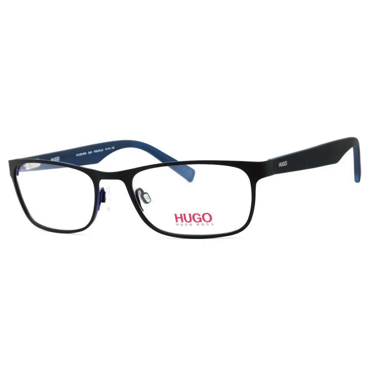 Hugo HG 0209 Sam 0VK Eyeglasses Matte Black Blue Frame 54mm