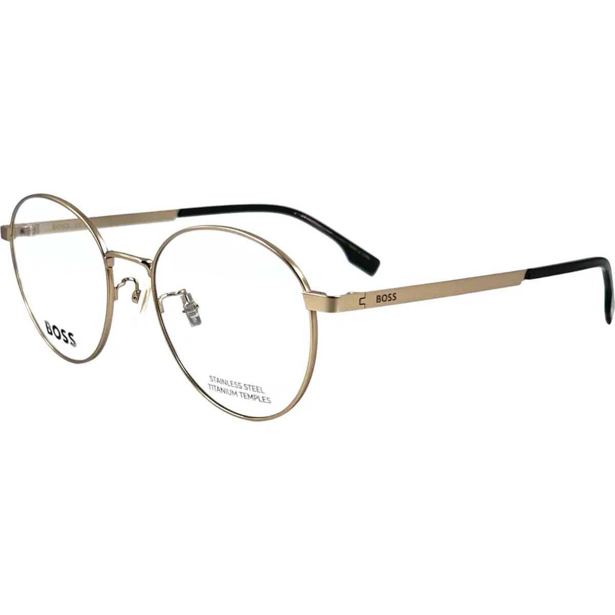 Hugo Boss 1475 F Mens Metal Eyeglass Frame 0AOZ Matte Gold 52-19 - Frame: Gold