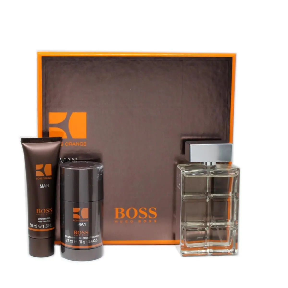Boss Orange Man BY Hugo Boss 3 Piece Gift Set Eau DE Toilette Spray 100ML
