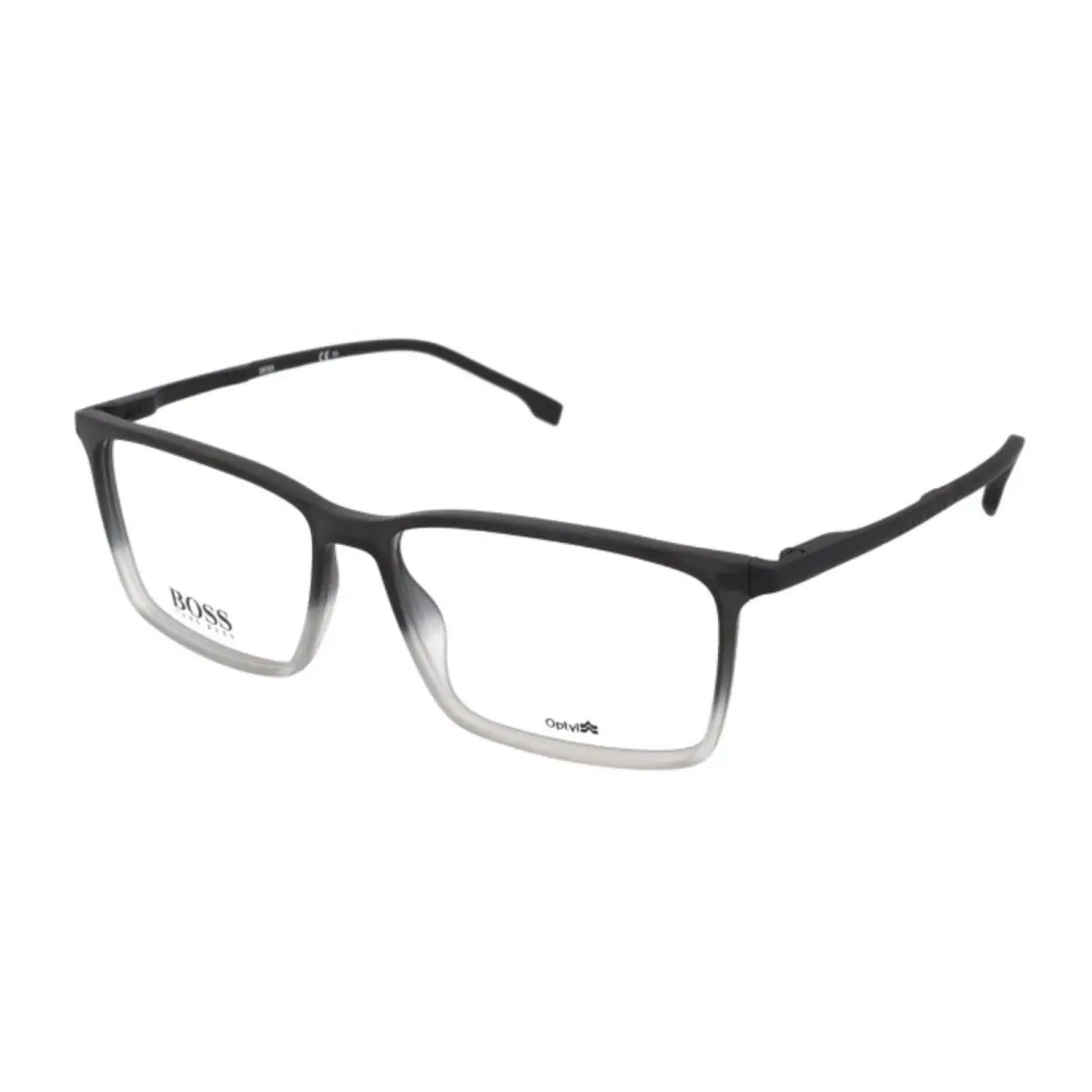 Hugo Boss Eyeglasses 1251 Riw 58-15 145 Matte Black Grey Fade X-large Frames