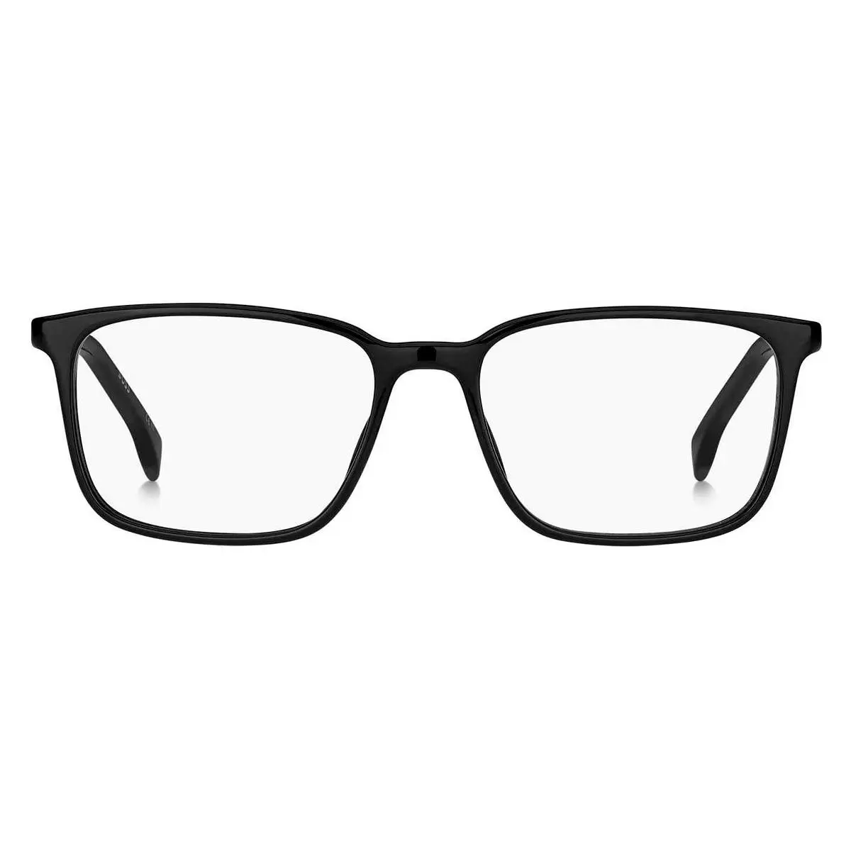 Boss 1436 Eyeglasses Men Black Rectangle 55mm - Frame: Black, Lens: Demo