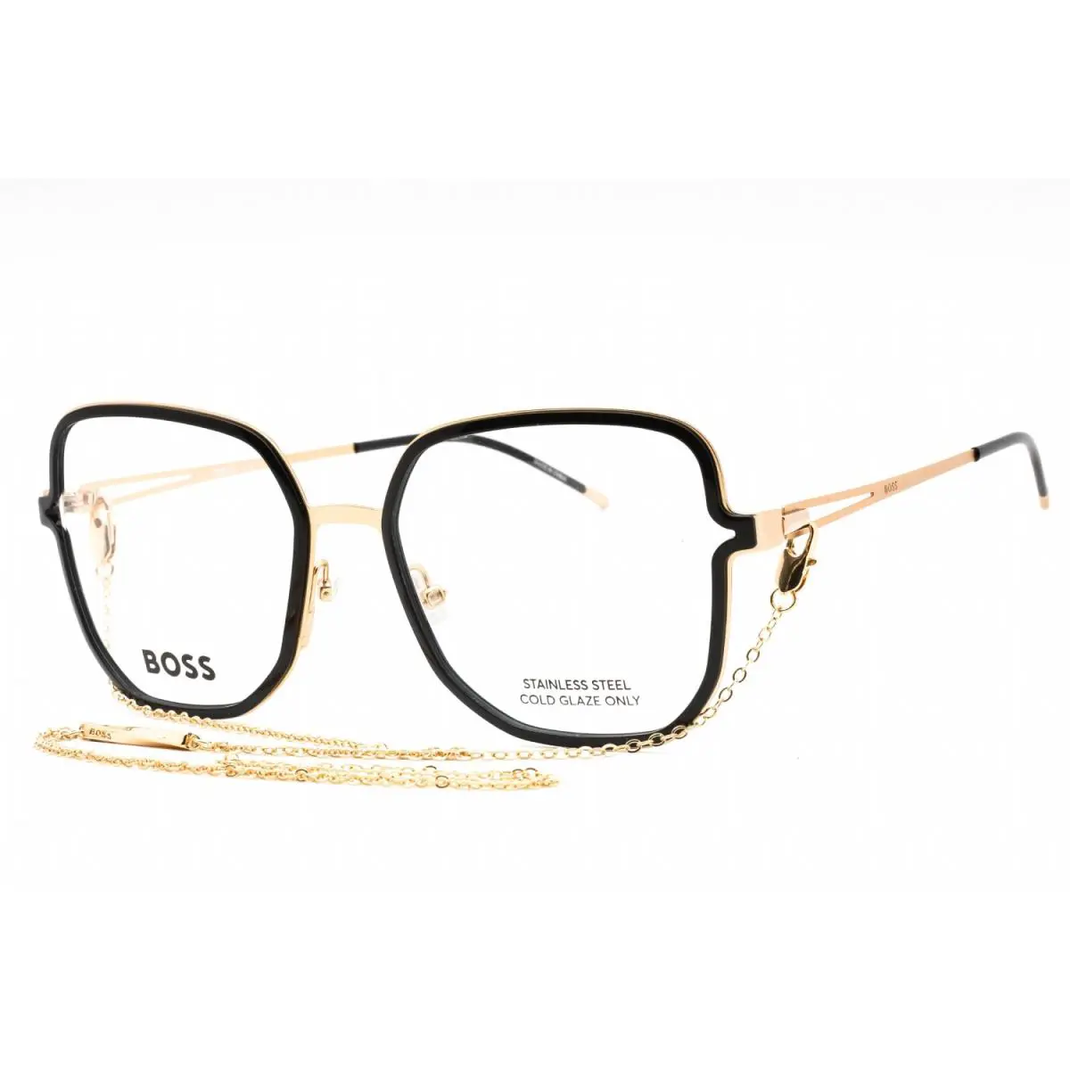 Hugo Boss 1394 02M2 Eyeglasses Black Gold Frame 55 mm