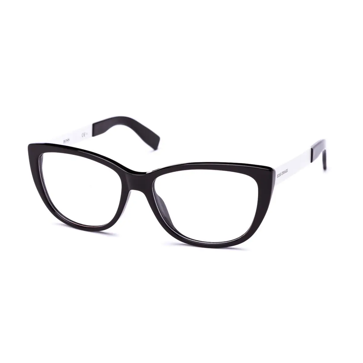 Hugo Boss Orange BO 0219 Fix Black Plastic Eyeglasses Frame 53-16-140 Cat Eye