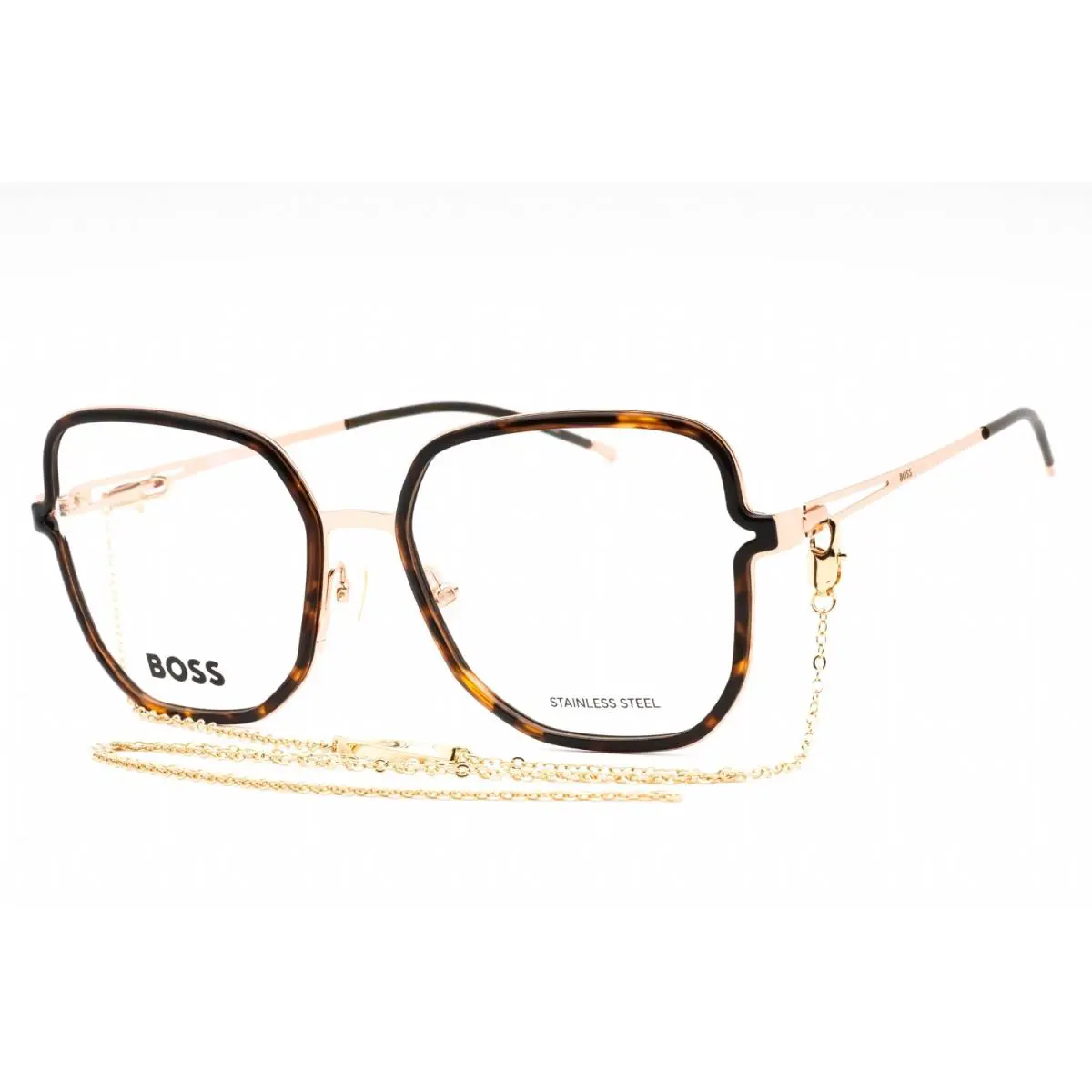 Hugo Boss 1394 06J Eyeglasses Gold Havana Frame 55 mm