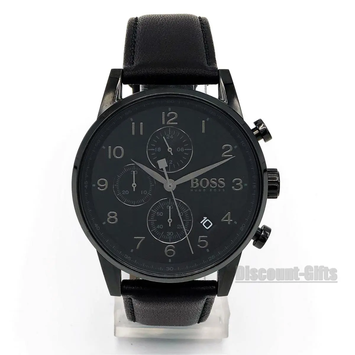 Hugo Boss 1513497 Black 44 mm Stainless Steel Navigator Men`s Watch