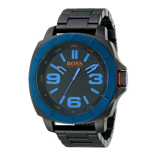 Hugo Boss 1513160 Sao Paulo Black Dial Black Ion Plated Men`s Watch