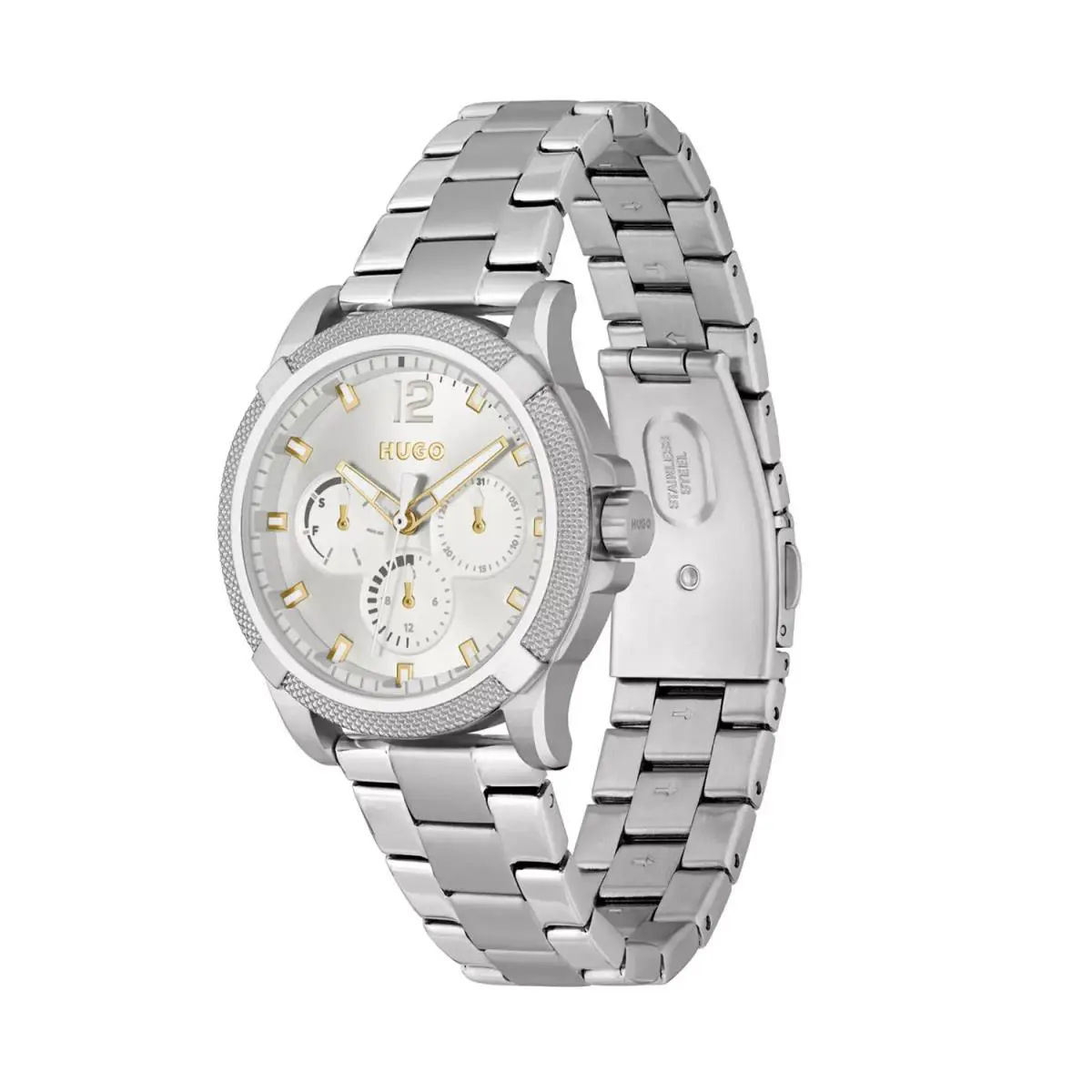 Hugo Impress Women Watch 1540138 38mm Silver by Hugo Boss