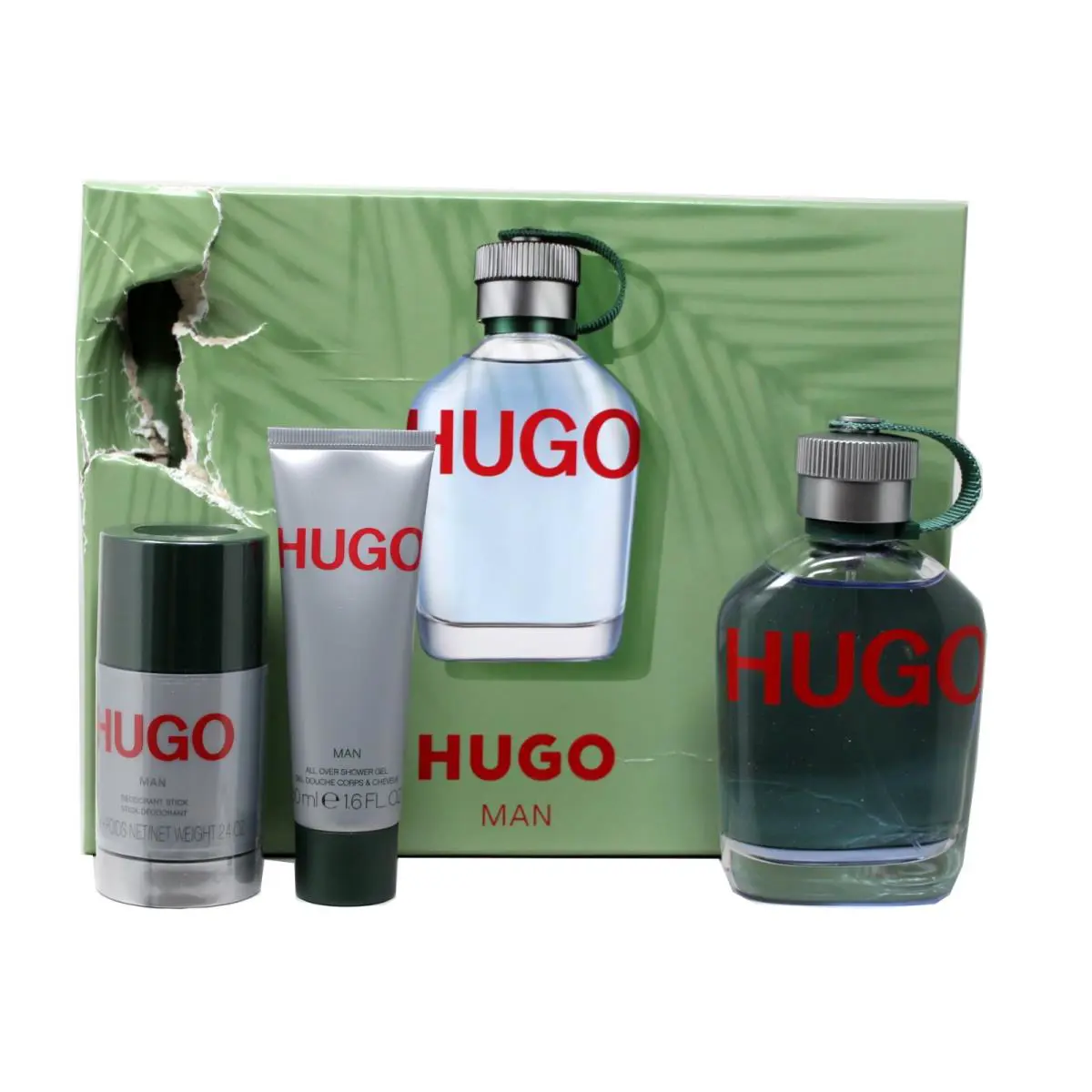 Hugo Boss Hugo Man 3 Piece Gift Set Eau DE Toilette Natural Spray 125ML D