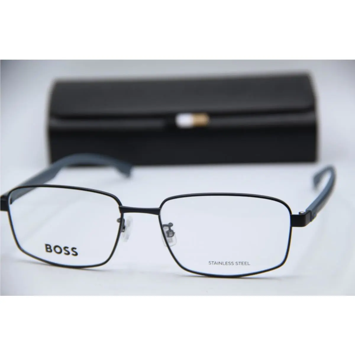 Hugo Boss 1470/F 003 Blk Grey Designer Eyeglasses W/case 57-17