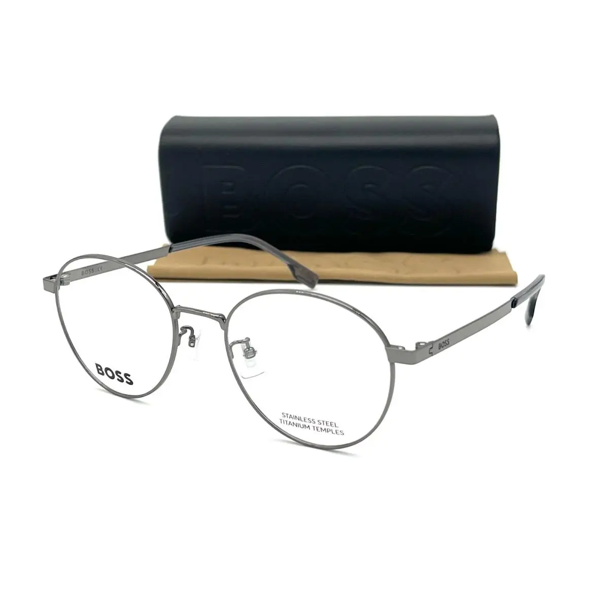 Hugo Boss 1475/F KJ1 Dark Ruthenium / Demo Lens 52mm Eyeglasses
