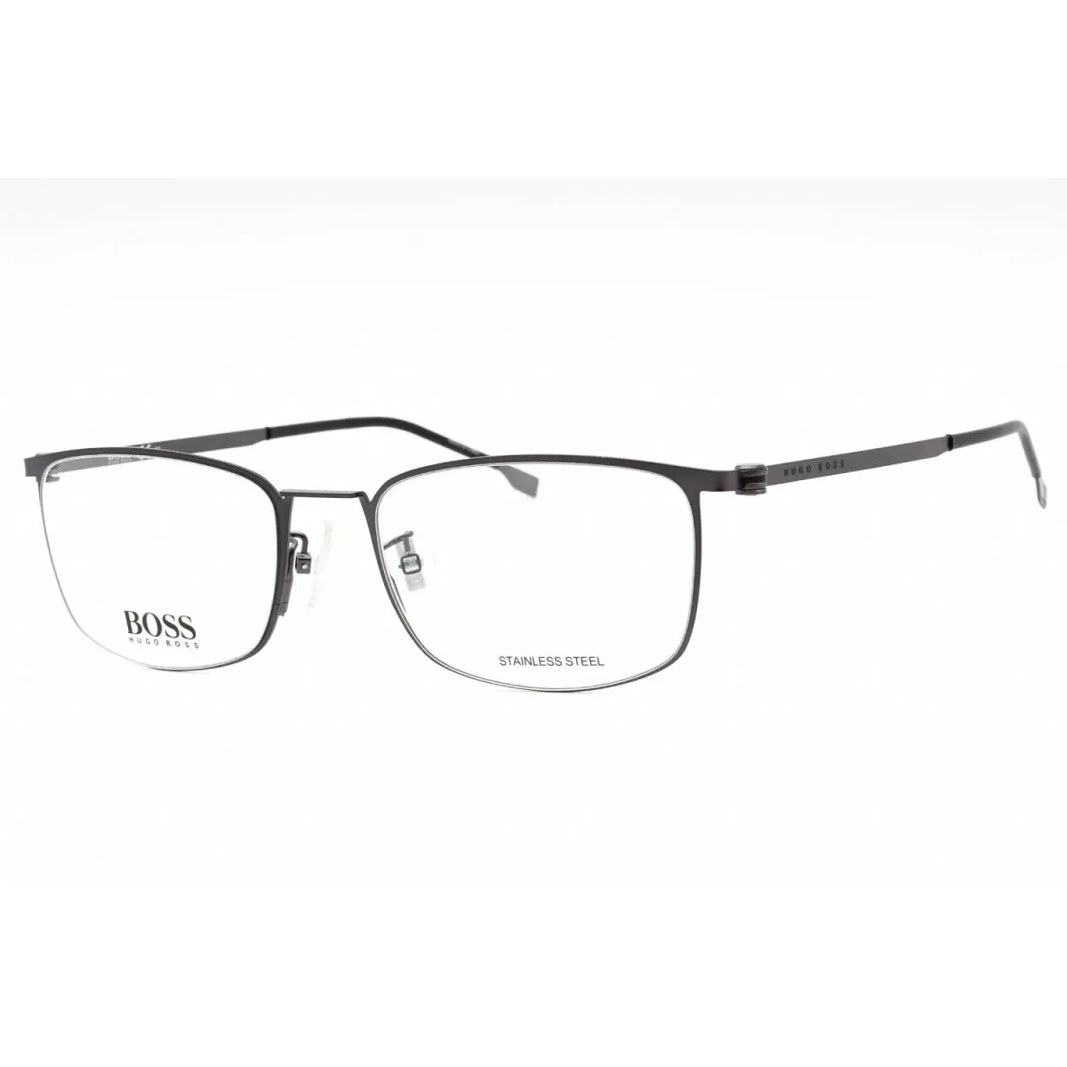 Hugo Boss Men Eyeglasses Size 55mm-145mm-19mm - ruthenium, Frame: ruthenium