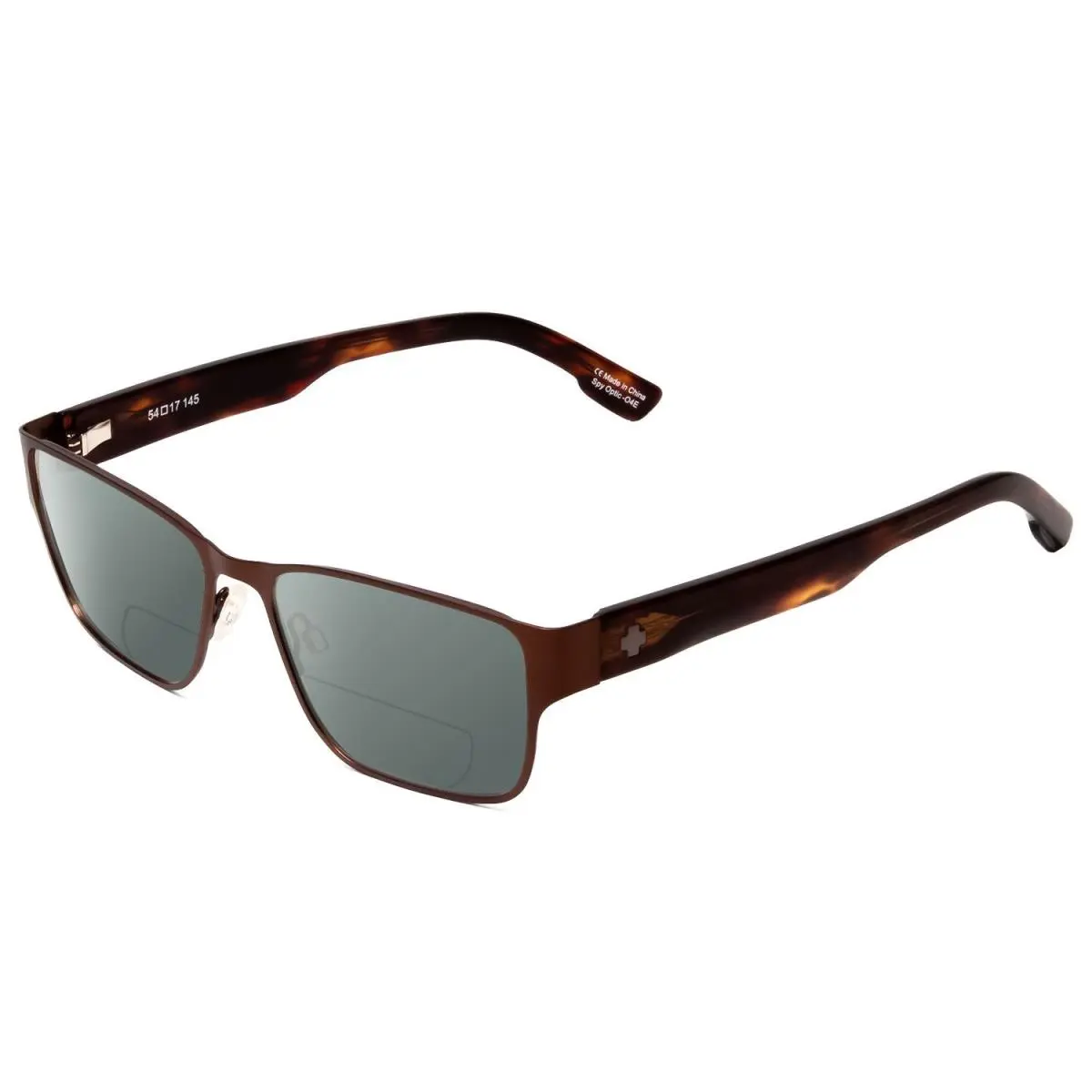 Spy Optics Jett Polarized Bifocal Sunglasses Mahogany Red Mojave 54mm 41 Options Grey by SPY Optics