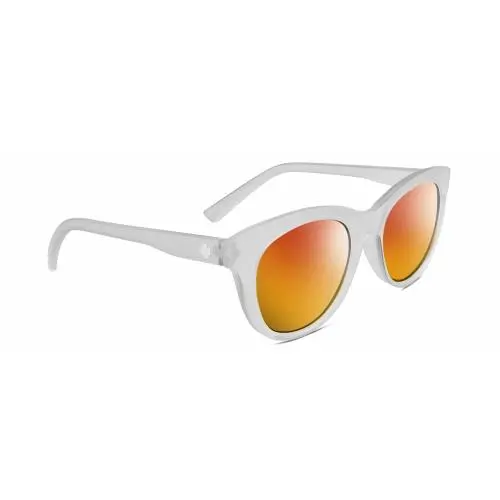 Spy Optics Boundless Unisex Cateye Polarized Sunglasses Clear Crystal 53mm 4 Opt Red Mirror Polar by SPY Optics