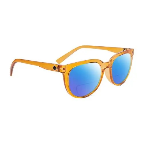 Spy Optics Bewilder Unisex Polarized Bifocal Sunglass Orange Crystal 54mm 41 Opt Blue Mirror by SPY Optics